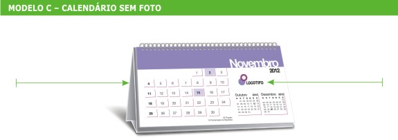 calend�rios personalizados de mesa 2012